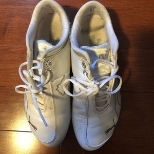 White Puma shoes!